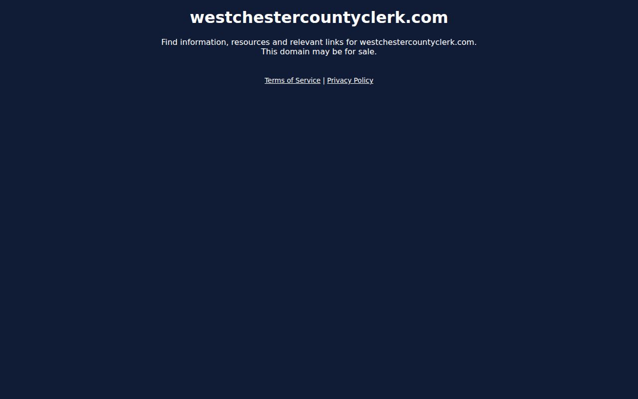 Harrison residents directory Westchester Records Online access screen